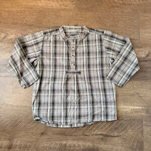 4Y Wheat Plaid Shirt